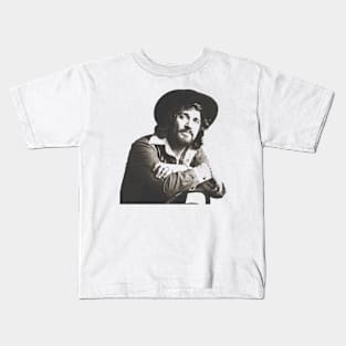 Waylon Jennings Retro Country Music Legend Tribute Kids T-Shirt